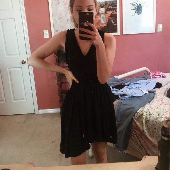 Black flowey dress!